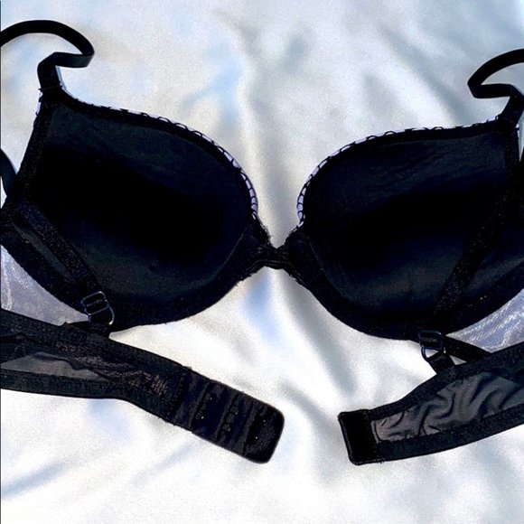 Victoria Secret Very Sexy Black Rose Bra 32B - Picture 9 of 9